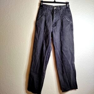 rocky mountain vintage high rise straight jeans black sz 26